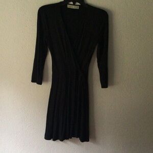 Abercrombie & Fitch Black Midi Dress